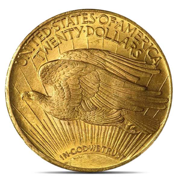 MS63 Graded St. Gaudens $20 U.S. Gold Coin (PCGS / NGC) - Random Dates