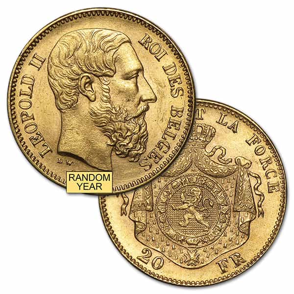 Austrian/Belgian 20 Franc Coin - .1867 Ounces Gold