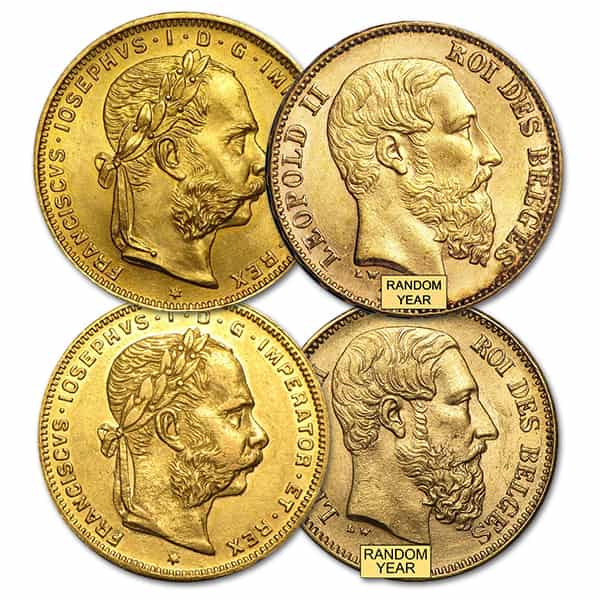 Austrian/Belgian 20 Franc Coin - .1867 Ounces Gold