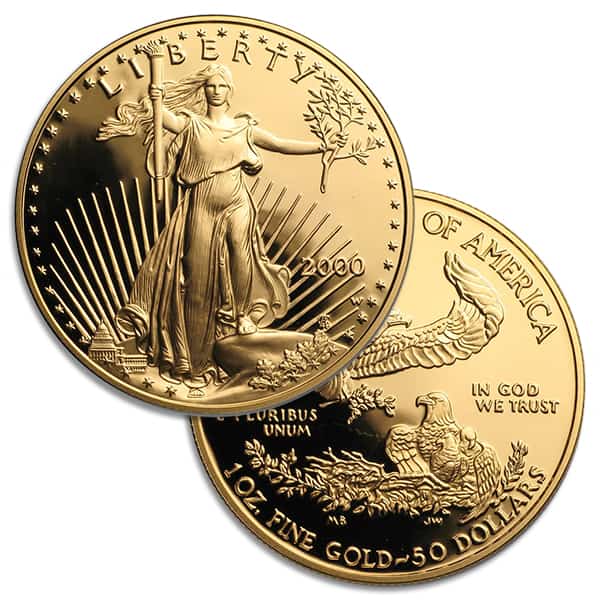 2000 Proof Gold American Eagle - 1 Troy Oz