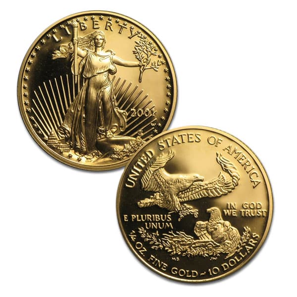 2001 Proof Gold Eagle Set (1 oz, 1/2-oz, 1/4-oz & 1/10-oz)
