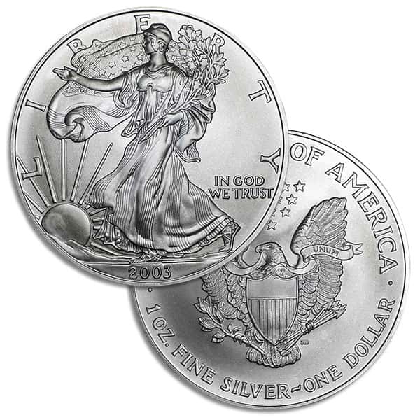 2003 Silver American Eagle - 1 Troy Ounce, .999 Pure