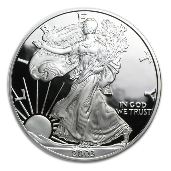 2003 Proof Silver American Eagle - 1 Troy Oz .999 Pure