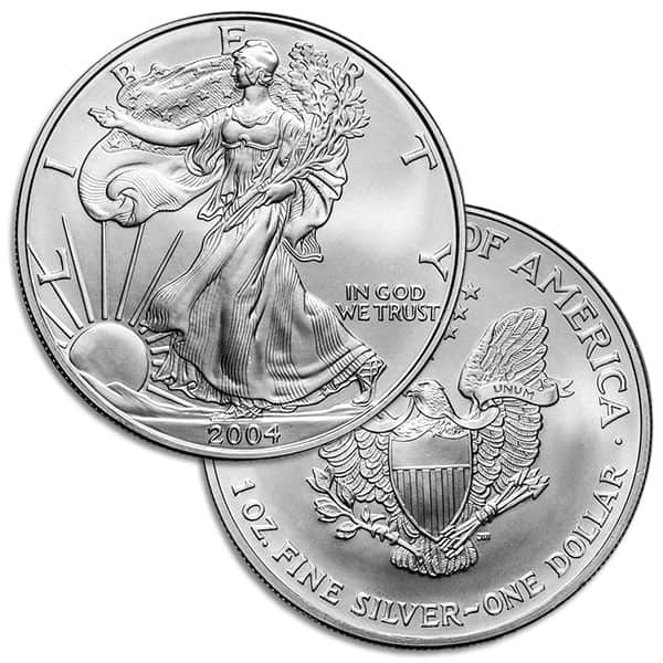 2004 Silver American Eagle - 1 Troy Ounce, .999 Pure