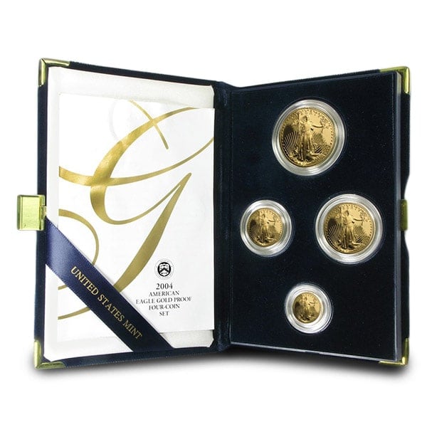 2004 Proof Gold Eagle Set (1 oz, 1/2-oz, 1/4-oz & 1/10-oz)