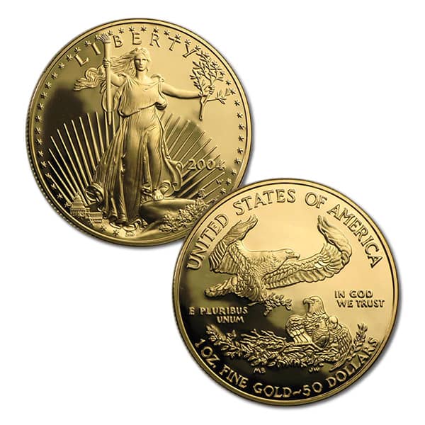 2004 Proof Gold Eagle Set (1 oz, 1/2-oz, 1/4-oz & 1/10-oz)