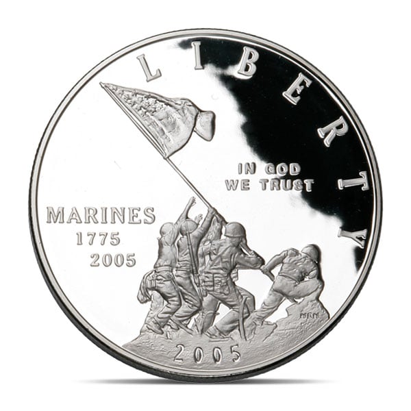 2005-P Marine Corps 230th Anniversary $1 Silver Commemorative