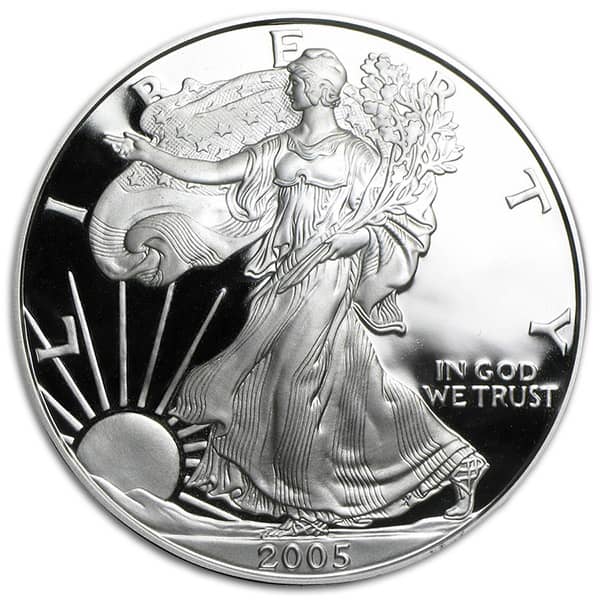 2005 Proof Silver American Eagle - 1 Troy Oz .999 Pure