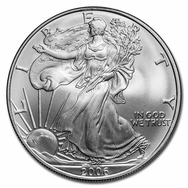 2006 American Silver Eagle obverse