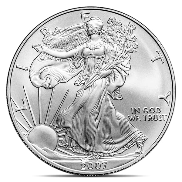 2007 Silver American Eagle - 1 Troy Ounce, .999 Pure