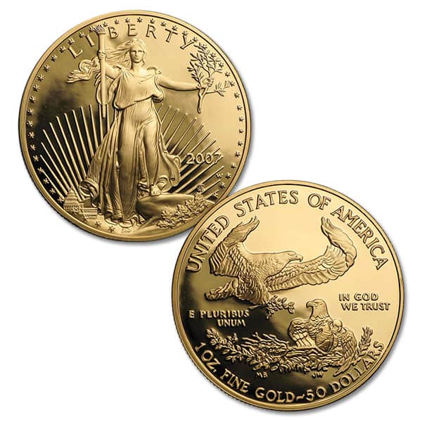 2007 Proof Gold Eagle Set (1 oz, 1/2-oz, 1/4-oz & 1/10-oz)