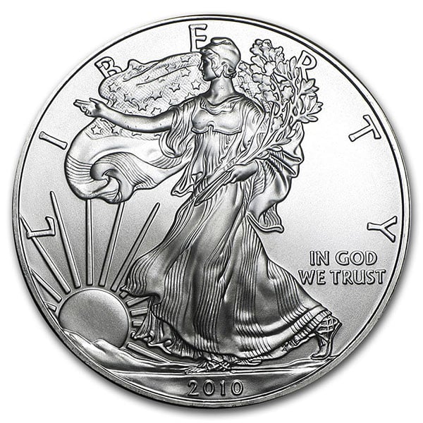 2010 American Silver Eagle obverse