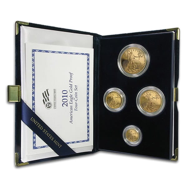 2010 Proof Gold Eagle Set (1 oz, 1/2-oz, 1/4-oz & 1/10-oz)