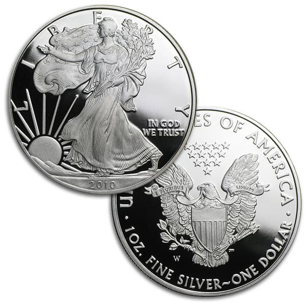 2010 Proof Silver American Eagle - 1 Troy Oz .999 Pure