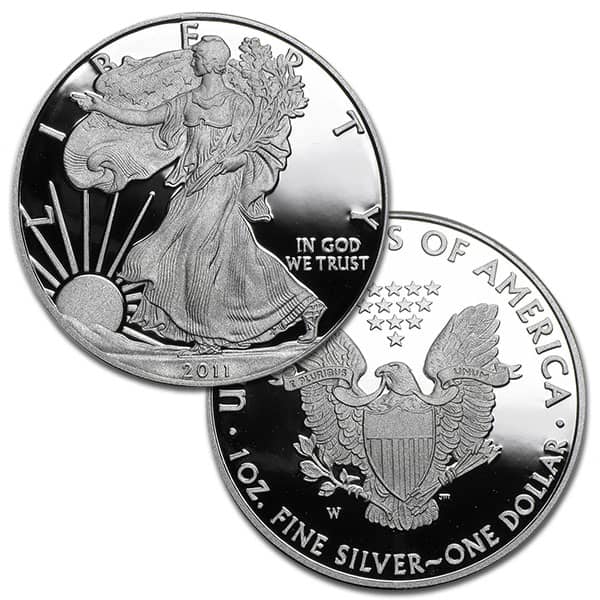 2011 Proof Silver American Eagle - 1 Troy Oz .999 Pure