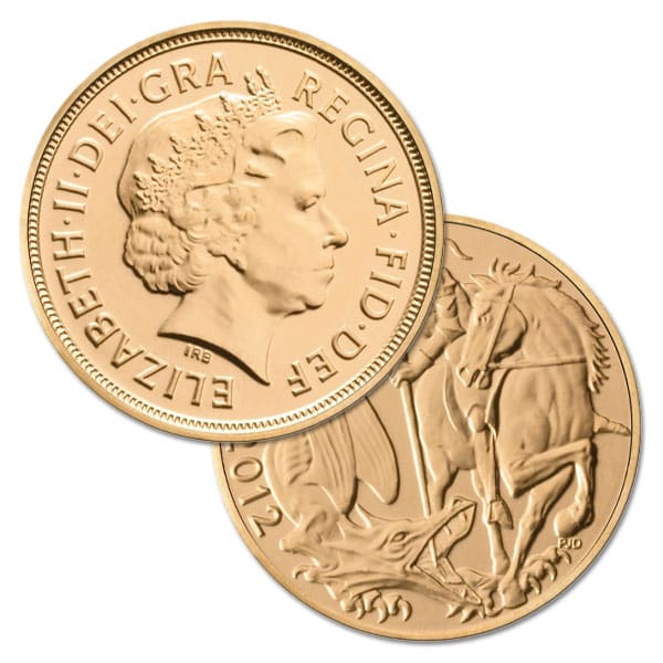 British Gold Double Sovereign - Dates Our Choice, .4708 Oz.