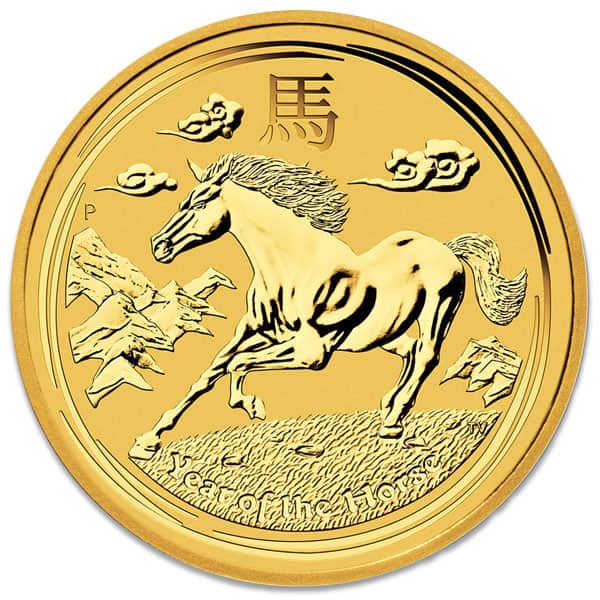 Perth Mint Lunar Series - 2014 Year of the Horse, 1 Oz .9999 Gold