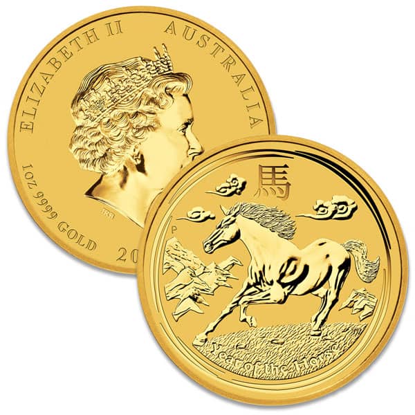 Perth Mint Lunar Series - 2014 Year of the Horse, 1 Oz .9999 Gold