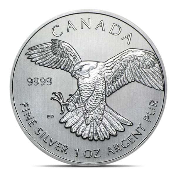 2014 Canadian Birds of Prey - Peregrine Falcon 1 Oz Silver
