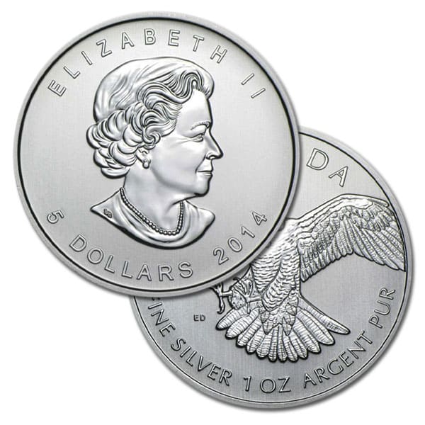 2014 Canadian Birds of Prey - Peregrine Falcon 1 Oz Silver