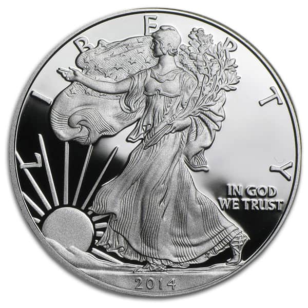 2014 Proof Silver American Eagle - 1 Troy Oz .999 Pure