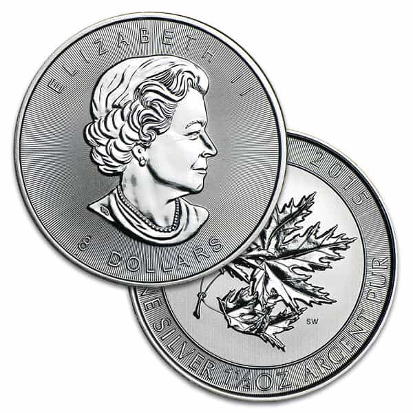 RCM SuperLeaf - 1-1/2 Troy Oz .9999 Pure Silver