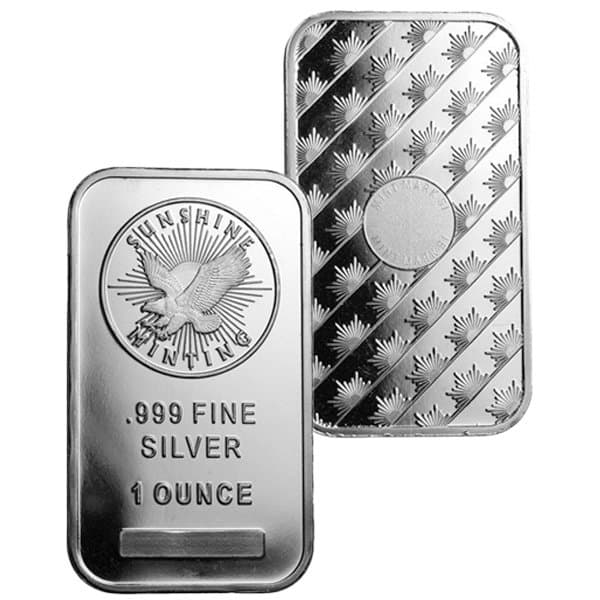 Where can you find the price of 1 ounce of silver?