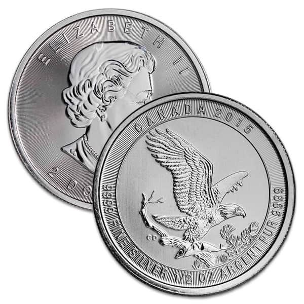 2015 RCM Bald Eagle - 1/2 Troy Oz .9999 Pure Silver