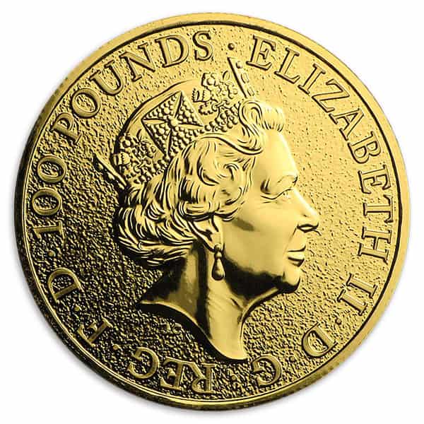 2016 Queen's Beast Lion - 1 oz .9999 Pure Gold