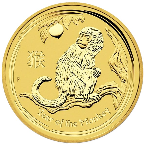Perth Mint Lunar Series - 2016 Year of the Monkey, 1 Oz .9999 Gold thumbnail