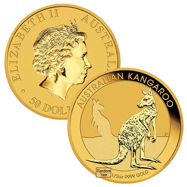 1/2 Oz Australian Kangaroo Gold Coins