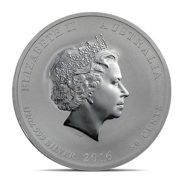 Perth Mint Lunar Series - 2016 Year of the Monkey, 1/2 Oz .999 Silver