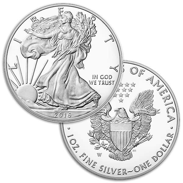 2016 Proof Silver American Eagle - 1 Troy Oz .999 Pure