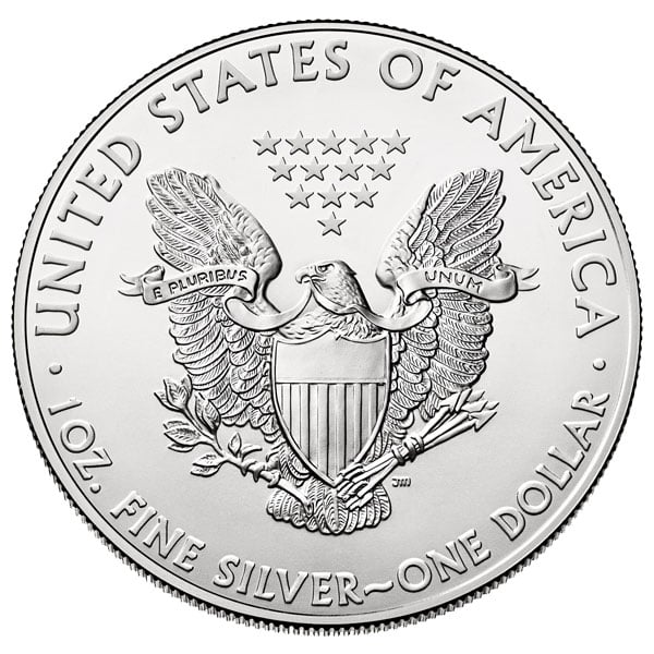 Silver American Eagle (BU) - Old Design Reverse (Random Date Our Choice)