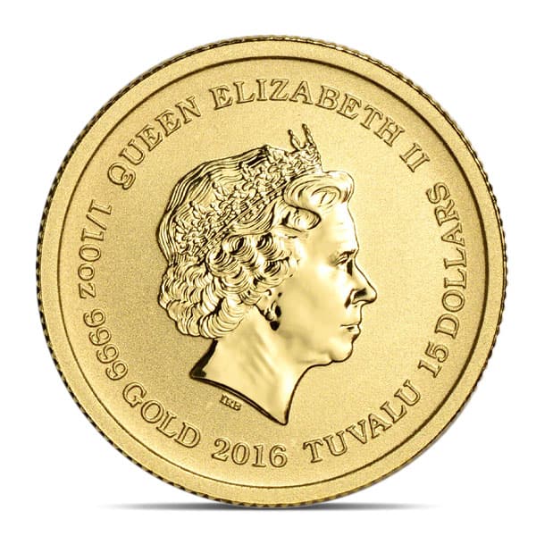 2016 1/10 Oz Gold Pearl Harbor Coin, .9999 Pure