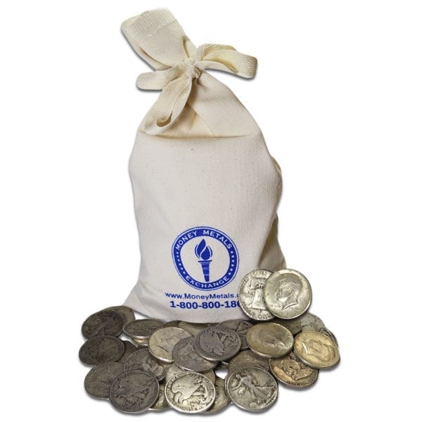 TEN 90/% Circulated Silver Liberty Walking Half Dollars $5 Face Value