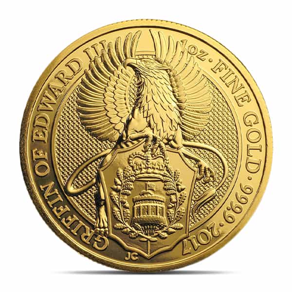 2017 Queen's Beast Griffin - 1 oz .9999 Pure Gold