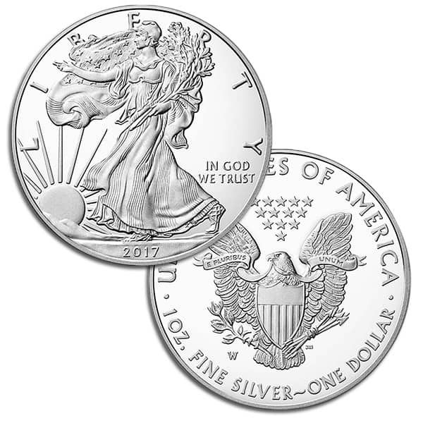 2017 Proof Silver American Eagle - 1 Troy Oz .999 Pure