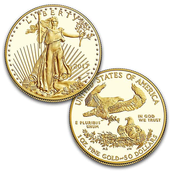 2017 Proof Gold Eagle Set (1 oz, 1/2-oz, 1/4-oz & 1/10-oz)