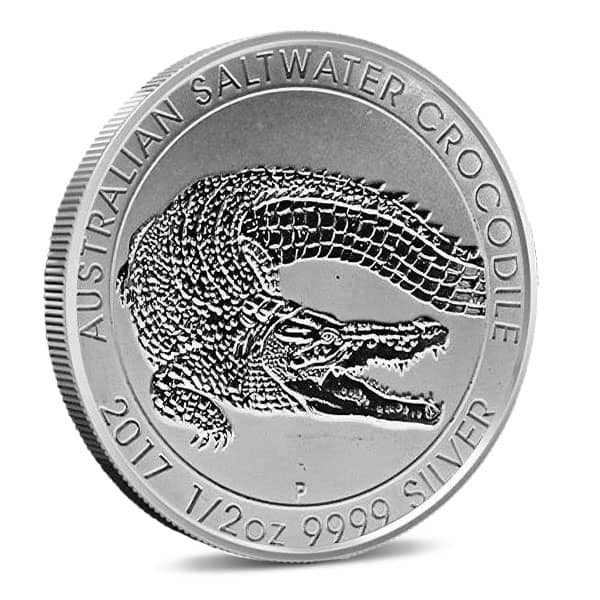 2017 Perth Mint Saltwater Crocodile - 1/2 Troy Ounce .999 Silver