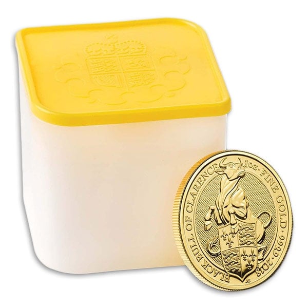 Queen's Beast Black Bull - 1 oz .9999 Pure Gold