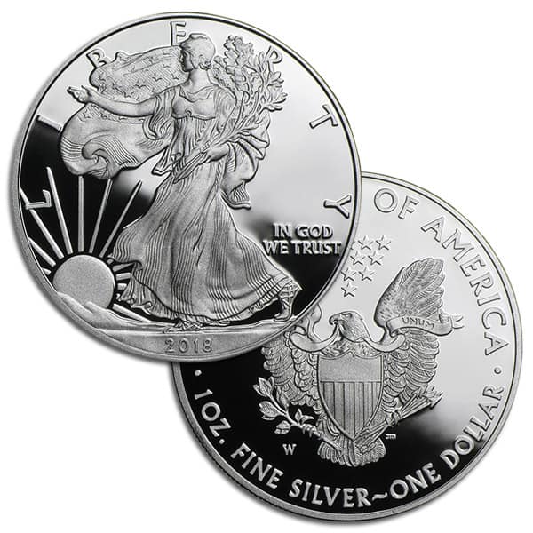 2018 Proof Silver American Eagle - 1 Troy Oz .999 Pure