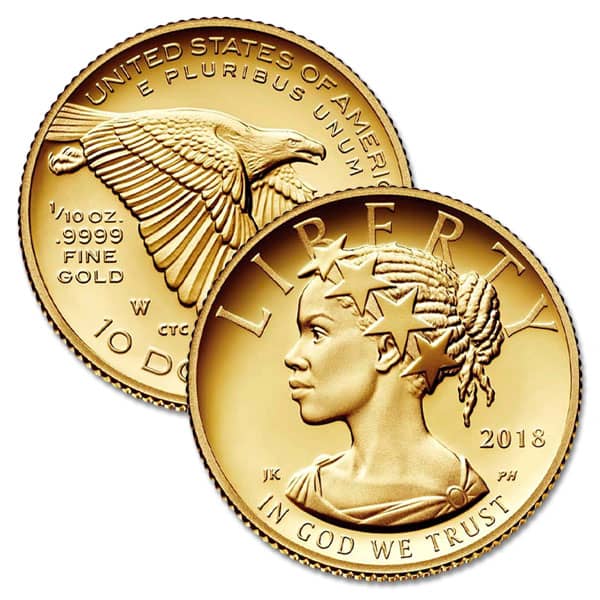 2018 Proof Gold American Liberty - 1/10 Troy Oz