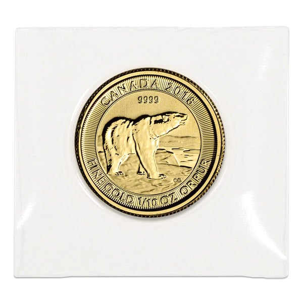 2018 RCM Polar Bear - 1/10 Oz., .9999 Pure Gold