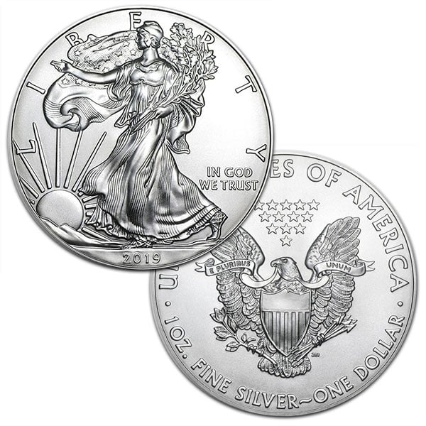 2019 Silver American Eagle - 1 Troy Ounce, .999 Pure