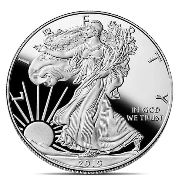 2019 Proof Silver American Eagle - 1 Troy Oz .999 Pure