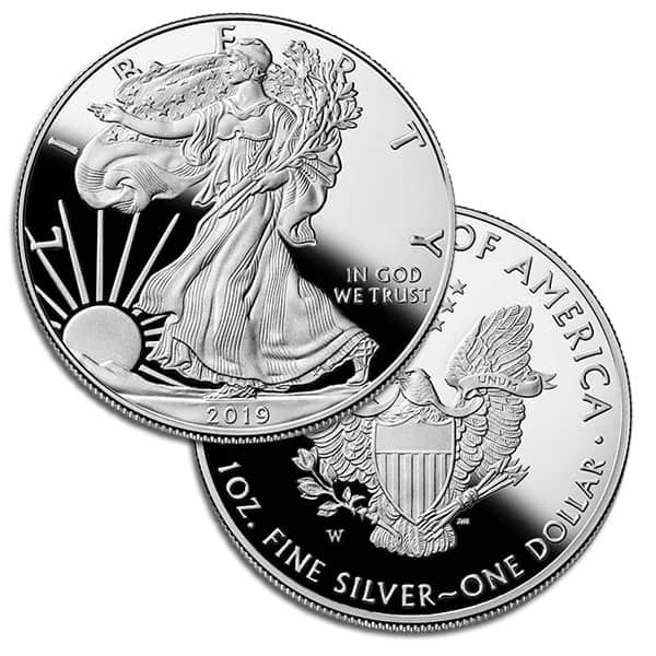 2019 Proof Silver American Eagle - 1 Troy Oz .999 Pure