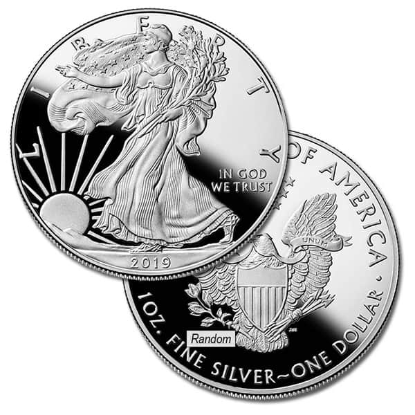 2019 Proof Silver American Eagle - 1 Troy Oz .999 Pure