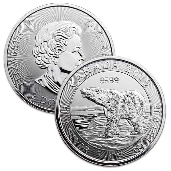 2019 RCM Polar Bear - 1/2 Troy Oz .9999 Pure Silver