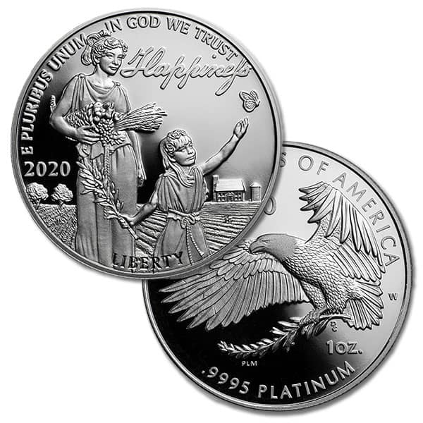 2020-W Proof Platinum American Eagle - 1 Troy Oz .9995 Pure